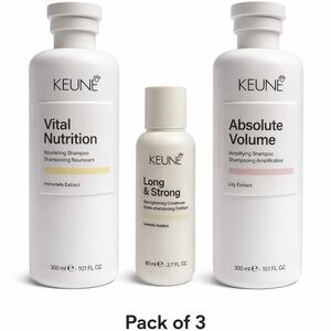 White Haircare Trio - Vital Nutrition, Absolute Volume, Long & Strong